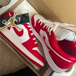 Air Jordan 1 Low GS 'Gym Red'.rarely NEW.